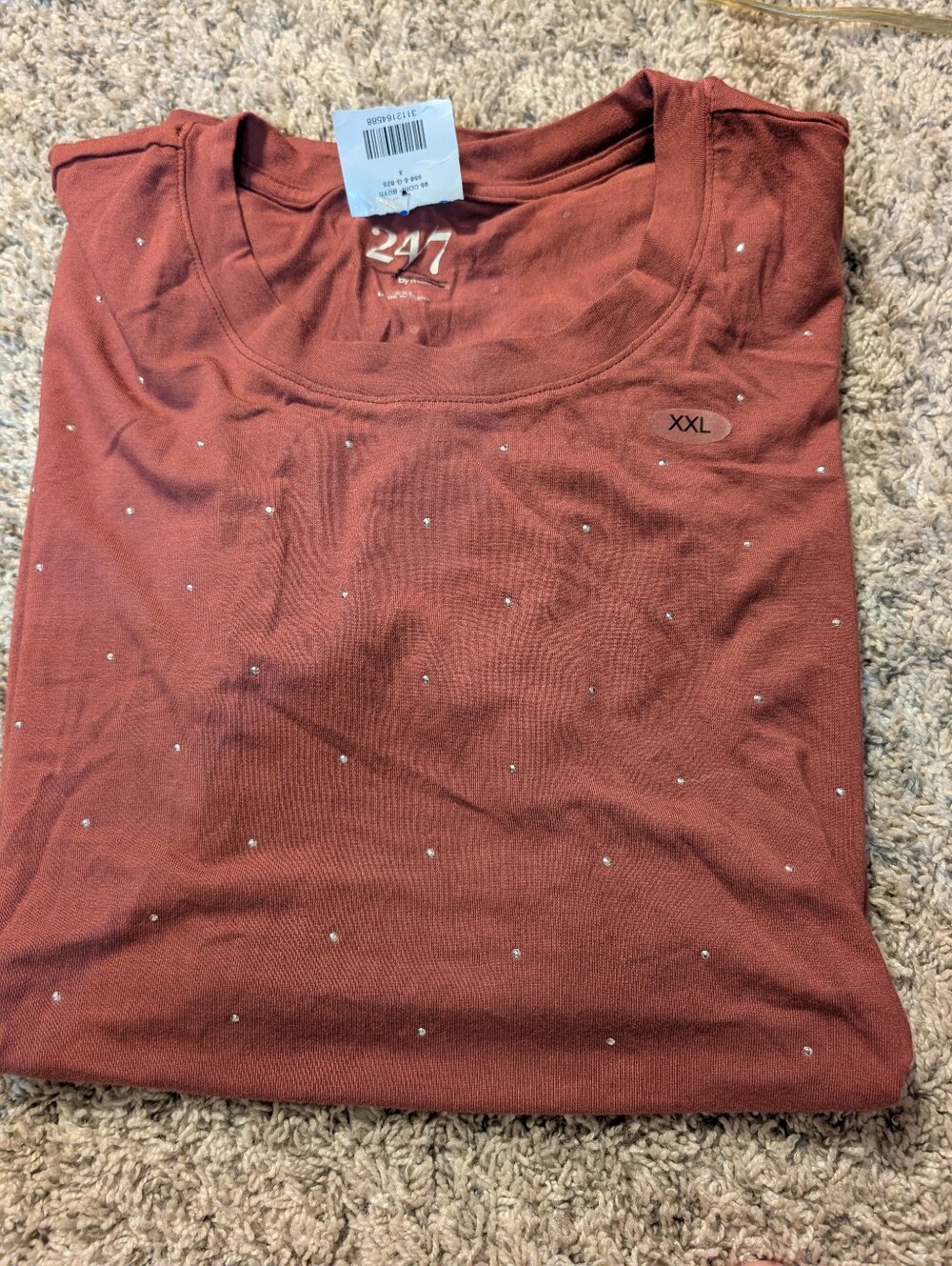 24/7 Embellishment Mauve Shirt